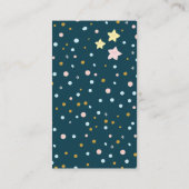 Über dem Mond Baby Shower Diaper Raffle Ticket Begleitkarte (Rückseite)