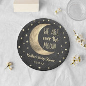 Über dem Mond | Baby Shower Paper Plate Pappteller