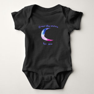 Über dem Mond Babybody Anzug Babybodysuit Baby Strampler