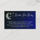 Über dem Mond Babyduschbücher für Baby Begleitkarte (Vorderseite)