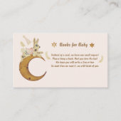 Über dem Mond Babyduschbücher für Baby Begleitkarte (Vorderseite)