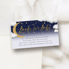 Über dem Mond Babyduschbücher für Baby Begleitkarte