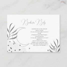 Über dem Mond Babyduschbücher für Baby-Neutral Begleitkarte