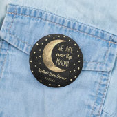 Über dem Mond | Babydusche Button