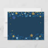 Über dem Mond Babydusche danke Karte (Rückseite)