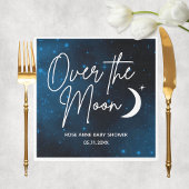 Über dem Mond Babydusche Personalisiertes Party Serviette