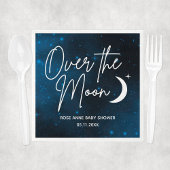 Über dem Mond Babydusche Personalisiertes Party Serviette