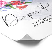 Über dem Mond-Babyduschenduschelturm Poster (Ecke)