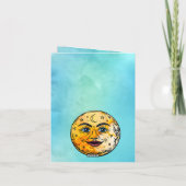 Über dem Mond Babyduschenfest Einladung (Rückseite)