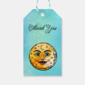 Über dem Mond Babyduschenfest Geschenkanhänger (Rückseite)