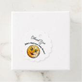 Über dem Mond Babyduschenfest Geschenkanhänger (Beispiel)