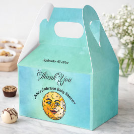 Über dem Mond Babyduschenfest Geschenkschachtel