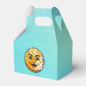 Über dem Mond Babyduschenfest Geschenkschachtel (Rückseite)