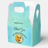 Über dem Mond Babyduschenfest Geschenkschachtel (Geöffnet)