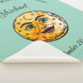 Über dem Mond Babyduschenfest Sherpadecke (3/4)