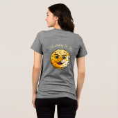 Über dem Mond Babyduschenfest Tri-Blend Shirt (Rückseite voll)