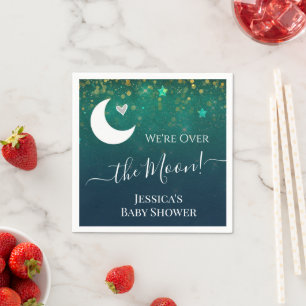 Über dem Mond Babyduschpapier Napkin Serviette