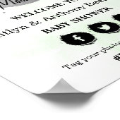 Über dem Mond | Begrüßungszeichen für neutrale Bab Poster (Ecke)