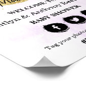 Über dem Mond | Begrüßungszeichen für neutrale Bab Poster (Ecke)