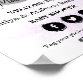 Über dem Mond | Begrüßungszeichen für neutrale Bab Poster (Ecke)