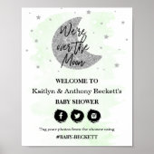 Über dem Mond | Begrüßungszeichen für neutrale Bab Poster (Vorne)