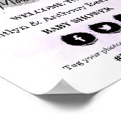 Über dem Mond | Begrüßungszeichen für neutrale Bab Poster (Ecke)