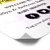 Über dem Mond | Begrüßungszeichen für neutrale Bab Poster (Ecke)