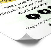 Über dem Mond | Begrüßungszeichen für neutrale Bab Poster (Ecke)