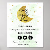 Über dem Mond | Begrüßungszeichen für neutrale Bab Poster (Vorne)