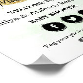 Über dem Mond | Begrüßungszeichen für neutrale Bab Poster (Ecke)