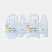 Über dem Mond, blaue Baby Duschmäppchen Sterne Geschenkschachtel (Ungefaltet)