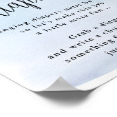 Über dem Mond blauer Spätabenteuer-Aktivpos Poster (Ecke)