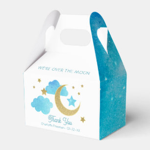 Über dem Mond Blue Baby Duwer Fevor Box Geschenkschachtel
