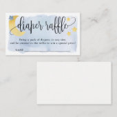 Über dem Mond, Blue Baby Duwer Windelwanne Begleitkarte (Vorne/Hinten)