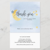 Über dem Mond, Blue Candy Bar Paper Wrapper Flyer (Vorne)