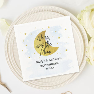Über dem Mond Boys Baby Dusche Napkins Serviette