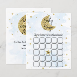 Über dem Mond | Boys Baby Shower Bingo