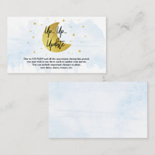 Über dem Mond Boys Baby Showkarten Begleitkarte