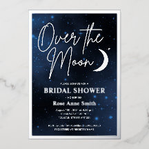 Über dem Mond Brautparty echtes Silber