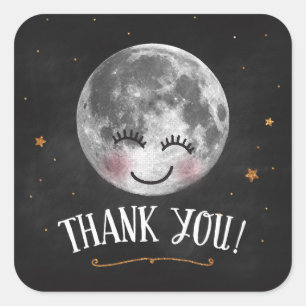 Über dem Mond danke, dass du Sticker hast
