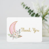 Über dem Mond Danke Karte (Stehend Vorderseite)