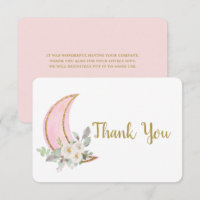 Über dem Mond Danke Karte