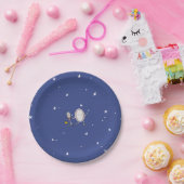 Über dem Mond ddle Diddle Babydusche Pappteller (Party)