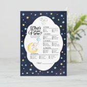 Über dem Mond Elefant, was in deinem Handspiel ist Einladung (Stehend Vorderseite)