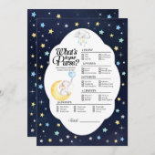 Über dem Mond Elefant, was in deinem Handspiel ist Einladung (Vorne/Hinten)