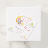 Über dem Mond Elephant Girl Babydusche Geschenkanhänger (Beispiel)