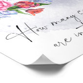 Über dem Mond erraten Sie, wie viele Süßigkeiten e Poster (Ecke)