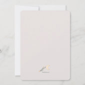 Über dem Mond Foto Geburtserklärung Ankündigung (Rückseite)