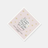 Über dem Mond Girl Babyduschpapier Serviette (Ecke)