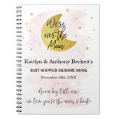 Über dem Mond | Girls Baby Shooter Memory Book Notizblock (Vorderseite)